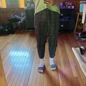 American eagle plaid joggers